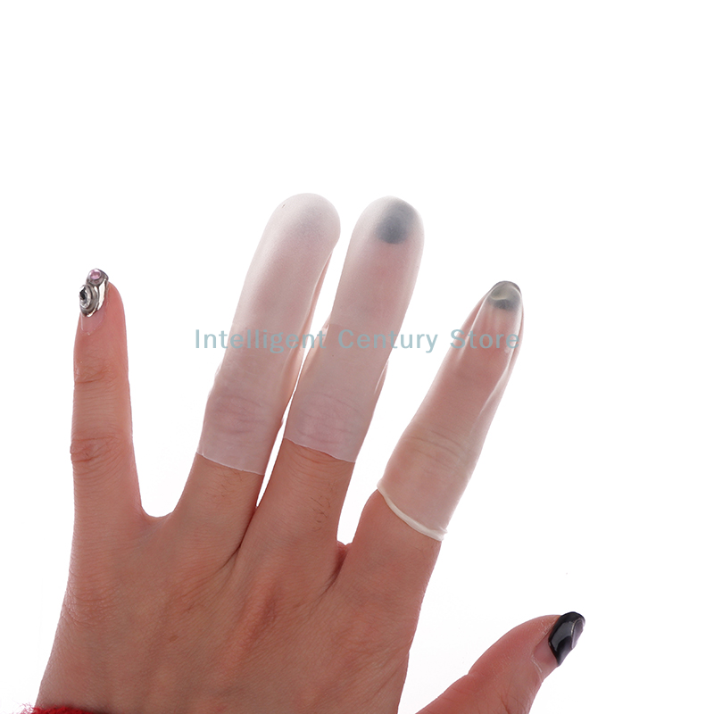 Disposable Gloves Nitrile - 100 Pcs Rubber Non-slip Anti-static Finger