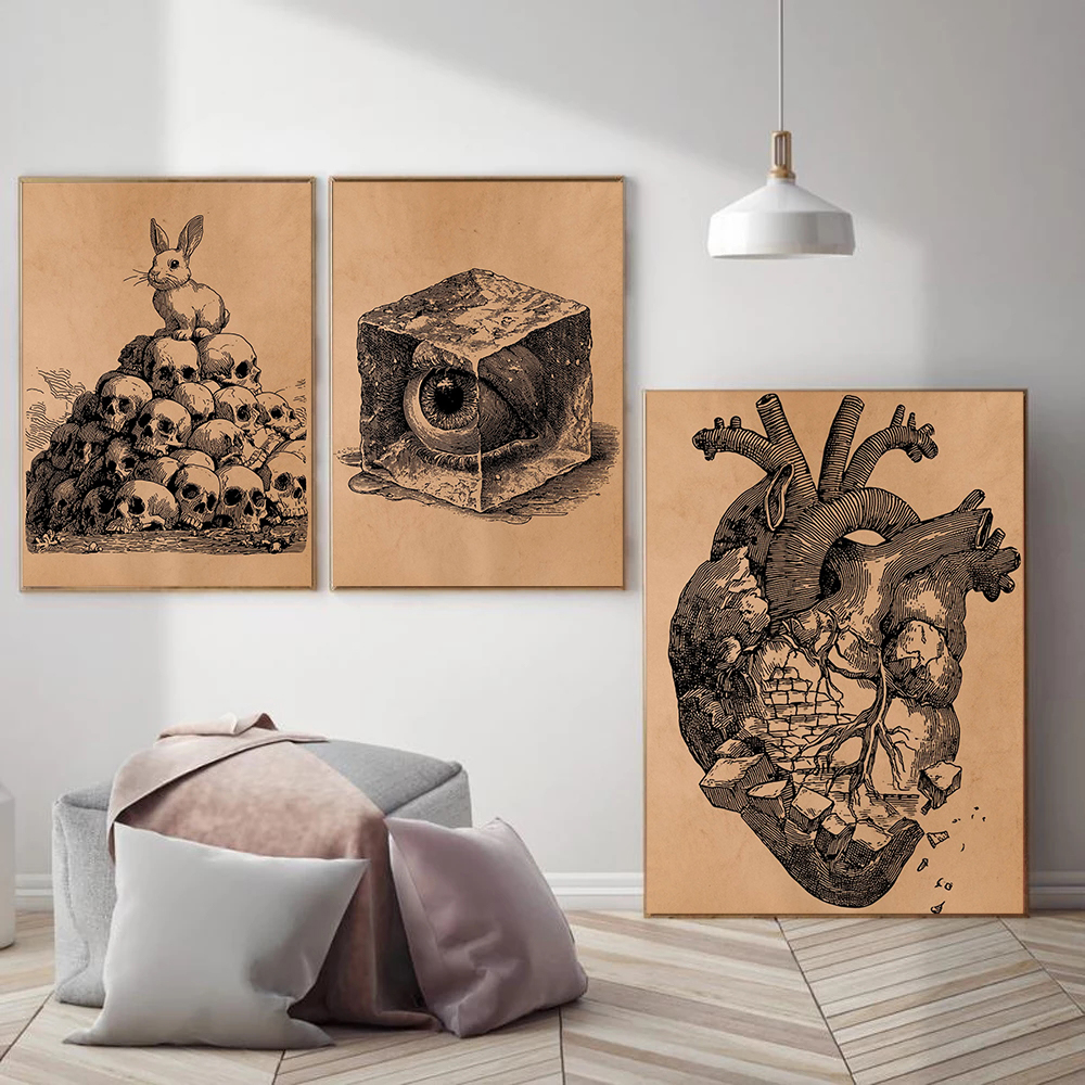 Retro Medicine Rural Anatomy A - مراجعة Medical Lab Posters وسعره