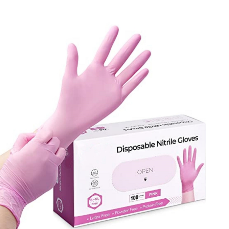 Pink Nitrile Disposable Gloves - مراجعة Disposable Gloves Nitrile وسعره