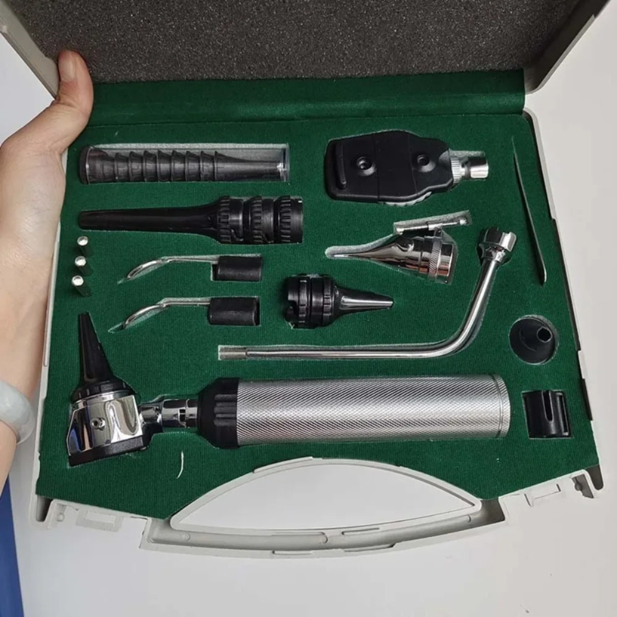 Facial Inspection Sets Ophthal - مراجعة Otoscope Ophthalmoscope Set وسعره