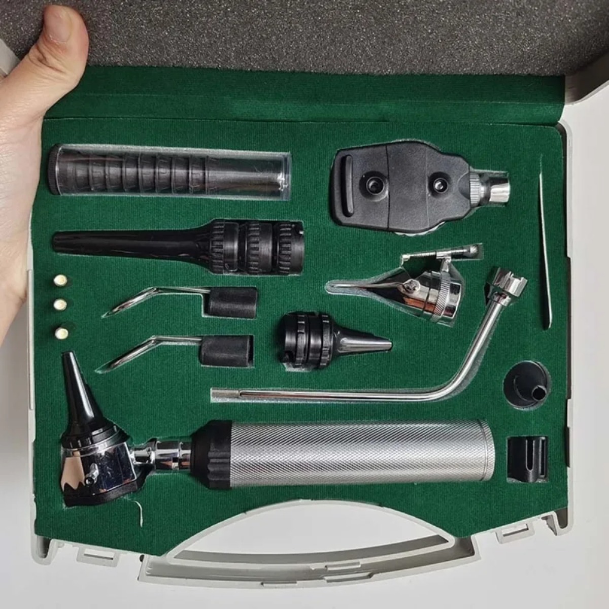 Facial Inspection Sets Ophthal - مراجعة Otoscope Ophthalmoscope Set وسعره