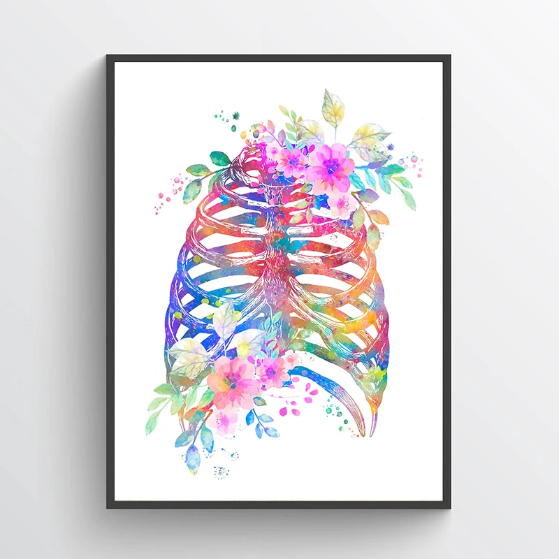 Anatomy Medical Poster Flower  - مراجعة Medical Lab Posters وسعره