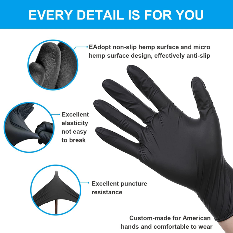 20/50/100PCS Disposable Nitril - مراجعة Disposable Gloves Nitrile وسعره