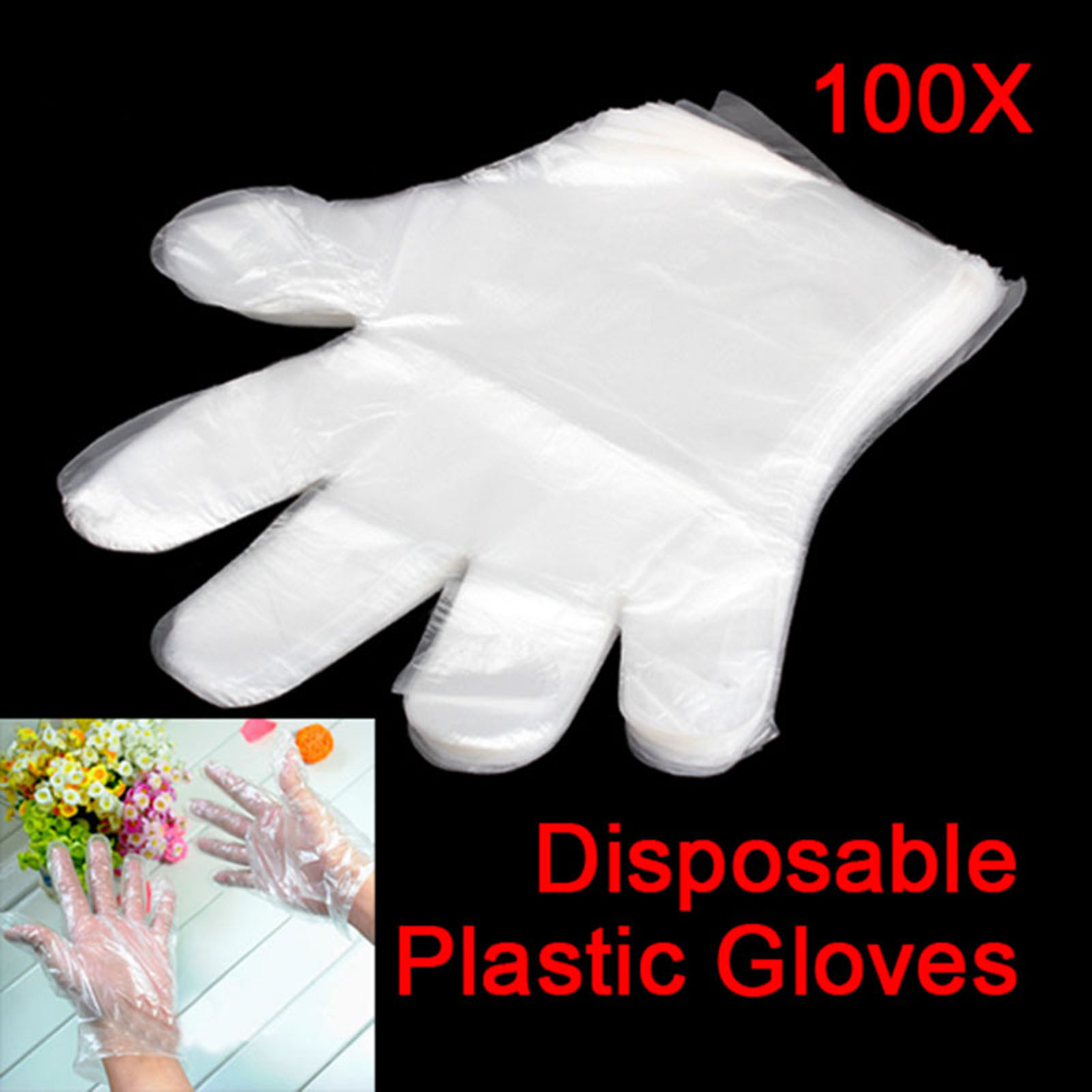 Wholesale 100pcs Plastic Dispo - مراجعة Disposable Gloves Nitrile وسعره