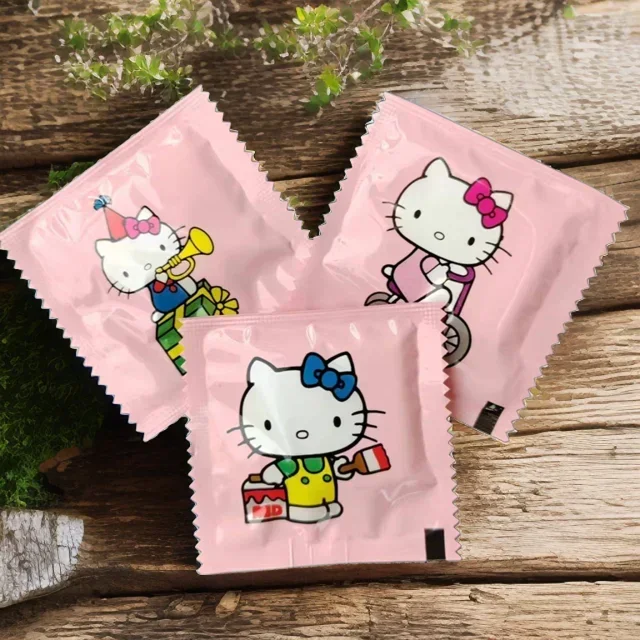 100pcs Sanrio Hello Kitty Kawa - مراجعة Disposable Gloves Nitrile وسعره
