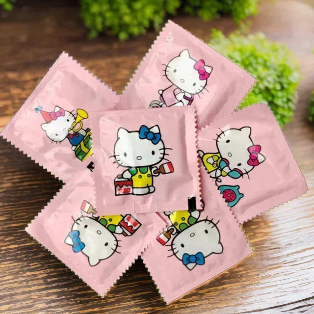 100pcs Sanrio Hello Kitty Kawa - مراجعة Disposable Gloves Nitrile وسعره