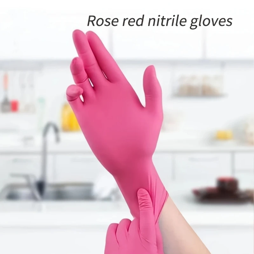Fuchsia Nitrile Disposable Glo - مراجعة Disposable Gloves Nitrile وسعره