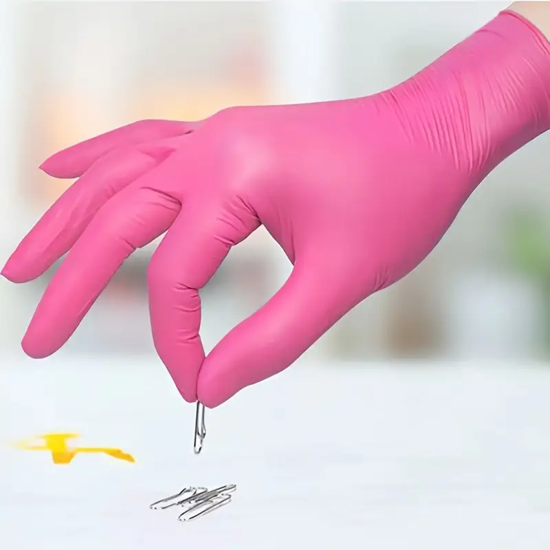 Fuchsia Nitrile Disposable Glo - مراجعة Disposable Gloves Nitrile وسعره