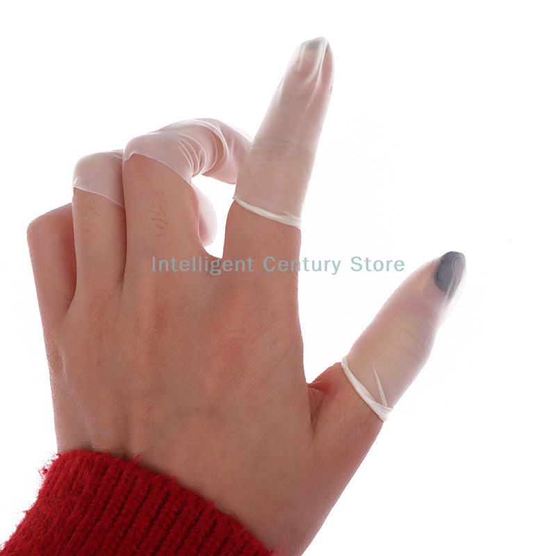 100 Pcs Rubber Non-slip Anti-s - مراجعة Disposable Gloves Nitrile وسعره