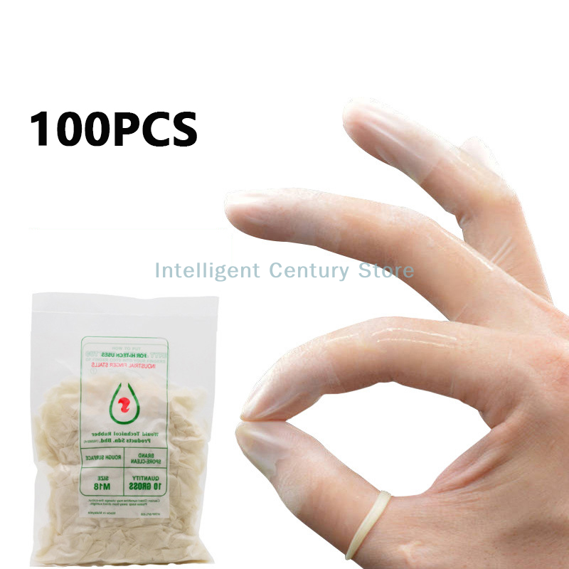 100 Pcs Rubber Non-slip Anti-s - مراجعة Disposable Gloves Nitrile وسعره