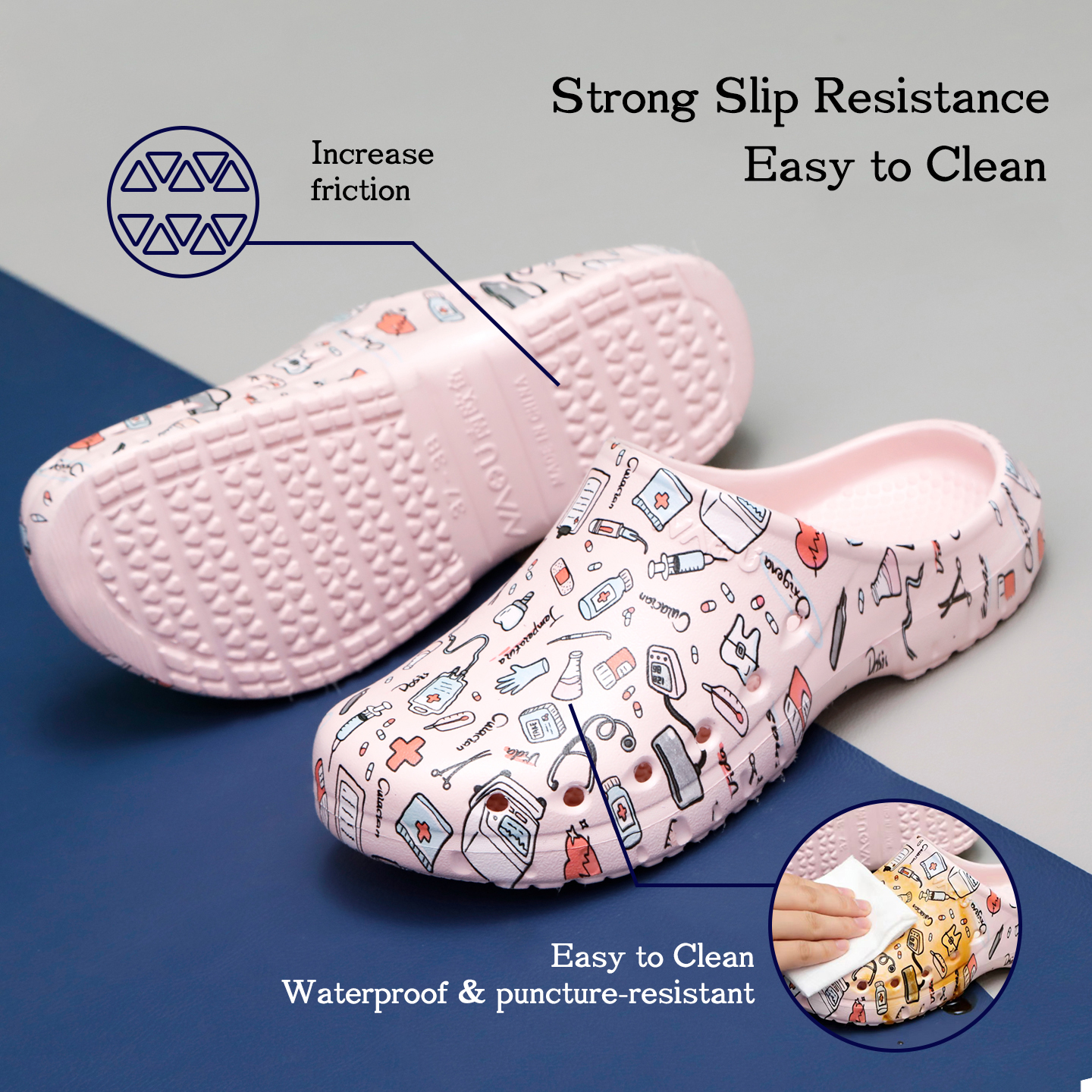 Medical Print Shoes EVA Non-sl - مراجعة Medical Labs وسعره