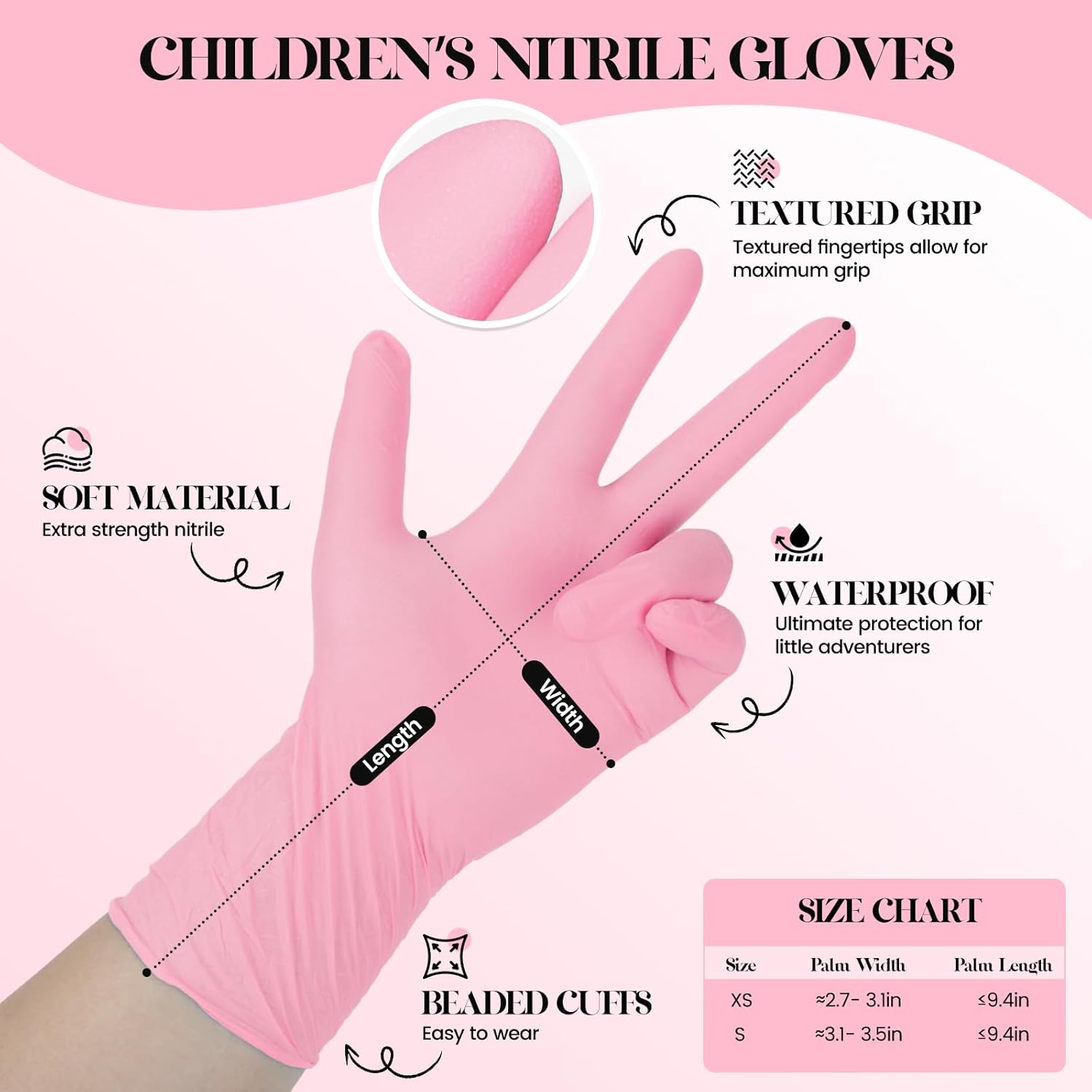 Kids Disposable Gloves for 3-8 - مراجعة Disposable Gloves Nitrile وسعره