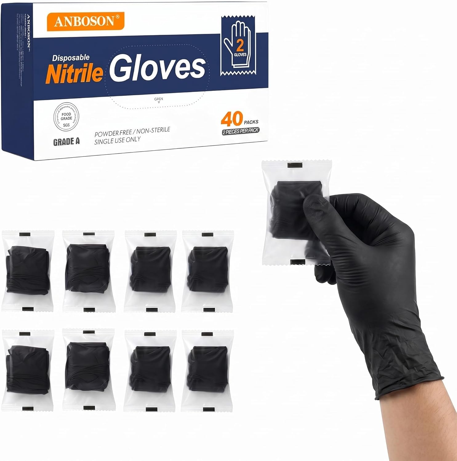 Nitrile Disposable Gloves 5mil - مراجعة Disposable Gloves Nitrile وسعره
