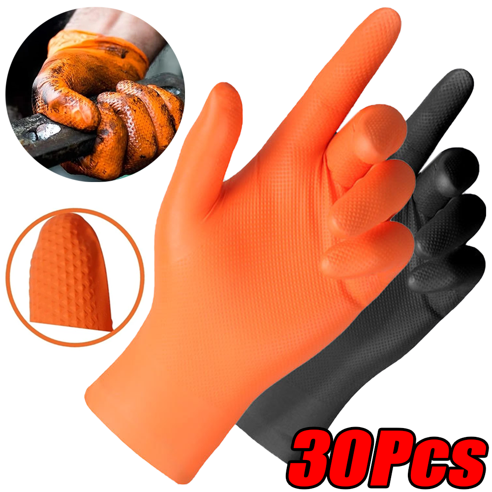 30/10Pcs Thick 8mil Nitrile Gl - مراجعة Disposable Gloves Nitrile وسعره